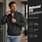 Men's Casual Warm Half-Zip Sweatshirt