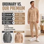 Men's Cozy Warm Shirt and Pants Lounge Set
