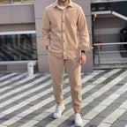 Men's Cozy Warm Shirt and Pants Lounge Set