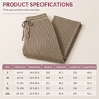 Women’s Ribbed Knit Wide-Leg Pants