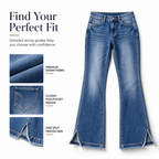 👖 Shape & Stretch in Every Step | Women's High-Waist Retro Flare Jeans