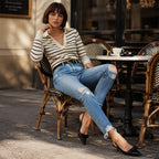 👖 Vintage Edge, Effortless Style | Women's Distressed Ripped Jeans