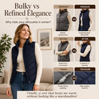 Women's Quilted Stand Collar Puffer Vest