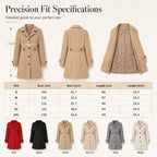 💖 Tailored to Flatter | Women's Belted Single-Breasted Slim Coat