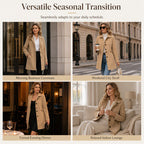 💖 Tailored to Flatter | Women's Belted Single-Breasted Slim Coat
