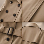 🧥 Smooth Drape, Polished Silhouette | Women's Mid-Length Trench Coat ⚡ Free Shipping