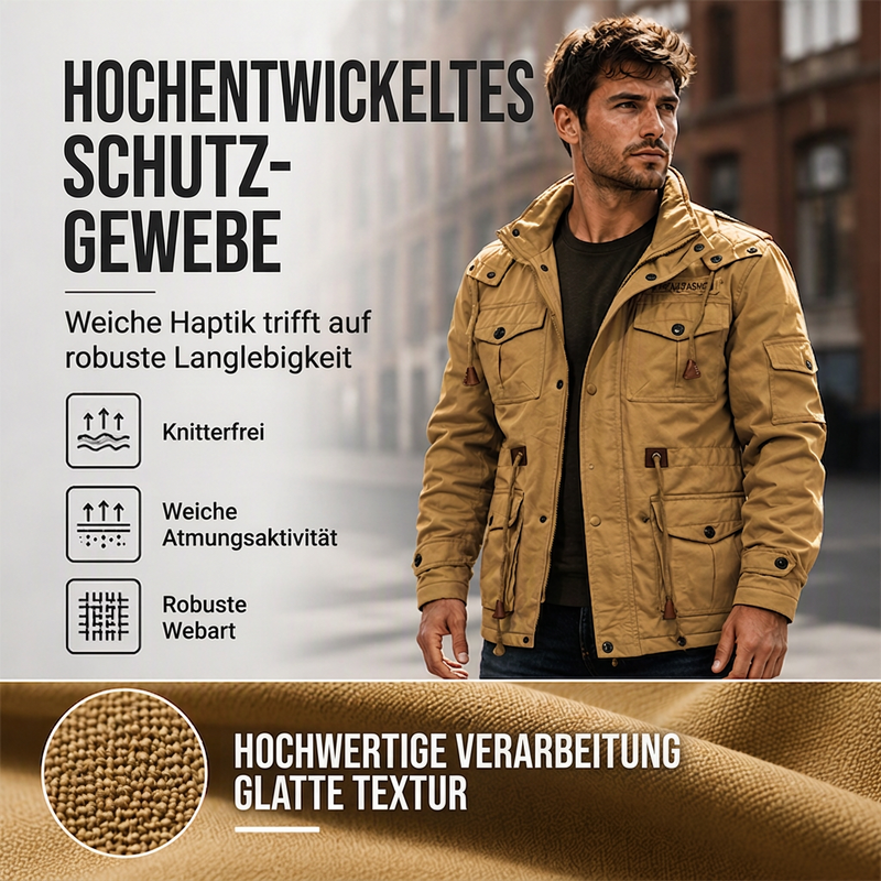 ✨Men’s thermal winter jacket with a detachable hood