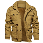 ✨Men’s thermal winter jacket with a detachable hood