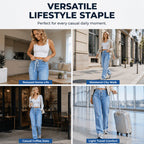 👖 Adjustable Waist, Flattering Wide-Leg Drape | Women's Drawstring Jeans