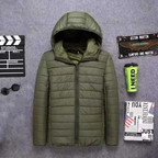 Men's Warm Quilted Hooded Puffer Jacket