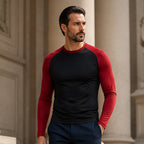 Men's Color-Block Raglan Long Sleeve T-Shirt