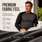 Men's Color-Block Raglan Long Sleeve T-Shirt
