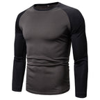 Men's Color-Block Raglan Long Sleeve T-Shirt