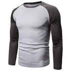 Men's Color-Block Raglan Long Sleeve T-Shirt