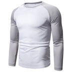 Men's Color-Block Raglan Long Sleeve T-Shirt