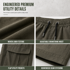 👖 Lightweight Feel, Utility Pockets | Men's Drawstring Cargo Pants