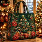 Christmas Theme Quilted Tote Bag