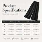 Women's Elegant Drape Wide-Leg Pants