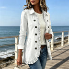 Women's Effortless Button Down Denim Shacket