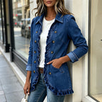 Women's Effortless Button Down Denim Shacket