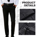 Men's Classic Fit Lightweight Casual Stretch Suit Pants