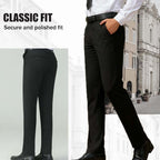 Men's Classic Fit Lightweight Casual Stretch Suit Pants