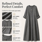 Women's Casual Maxi Dress with Pockets