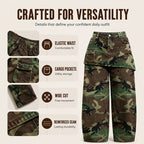 Women's Retro Camouflage Wide-Leg Jeans