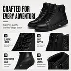 Men's Waterproof Genuine Leather Combat Boots