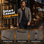 🧶 Men's Knit Cardigan – Classic Buttons & Multiple Colors | Perfect for Layering, Travel & Gatherings, Elevates Any Outfit ✨