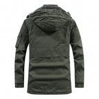 Men’s Plush Lined Winter Jacket with Multi Pockets