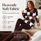 Women's Printed Long Sleeve Top & Leggings Set