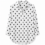 Women Elegant Casual Long Sleeve Button Up Blouse