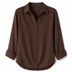 Women Elegant Casual Long Sleeve Button Up Blouse