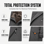 Men's Plush-Lined Hooded Parka Jacket