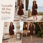 💖Black Friday Mega Deal – 50% off!💖✨Women's V-Neck Tiered Ruffle Mini Dress – Flirty, Flattering, Effortless Summer Style