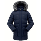 Men's Mid-Length Winter Windproof Thermal Jacket