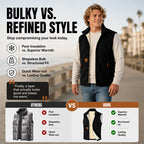 Unisex Winter Plush-Lined Warm Vest
