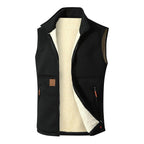 Unisex Winter Plush-Lined Warm Vest
