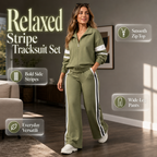 Women's Casual Sweatshirt and Wide-Leg Pants Set