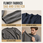 🖤Black Friday Sale:50% OFF🖤 Mens Long Sleeve Jacquard Crew Neck Sweatshirt Loose Fit Thickened Autumn Winter Top Plus Size