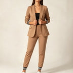 👖 Women's Open Front Blazer & Pants Set – Soft & Skin-Friendly, Free Movement ✨