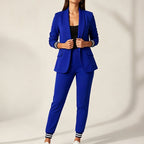 👖 Women's Open Front Blazer & Pants Set – Soft & Skin-Friendly, Free Movement ✨