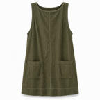 Women's Casual Corduroy Sleeveless Tank Dress