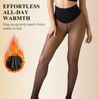 ❄️Form-fitting fleece leggings with a single seam✨Stay warm. Show off your perfect figure💕