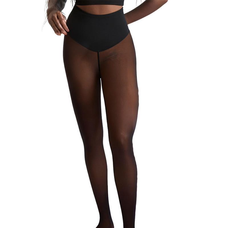 ❄️Form-fitting fleece leggings with a single seam✨Stay warm. Show off your perfect figure💕
