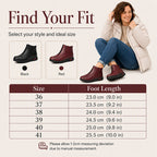 ❄️🛍️ Non-slip, comfortable & elegant – Natural Leather Ankle Boots