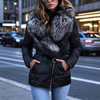 🔥Free Shipping✈️Women's Lined Jacket with Faux Fur Collar