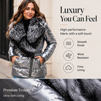 🔥Free Shipping✈️Women's Lined Jacket with Faux Fur Collar