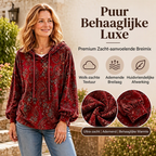 ✨ New Collection 💎 Women's Paisley-Print Hoodie with Drawstring – Comfortable Casual Sweatshirt with a Trendy Look